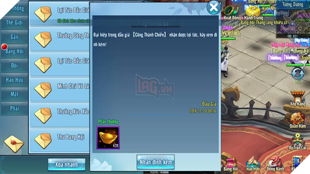 Võ Lâm Truyền Kỳ mobile: Lợi tức đấu giá Bang hội được tính như thế nào? Võ Lâm Truyền Kỳ mobile: Lợi tức đấu giá Bang hội được tính như thế nào?