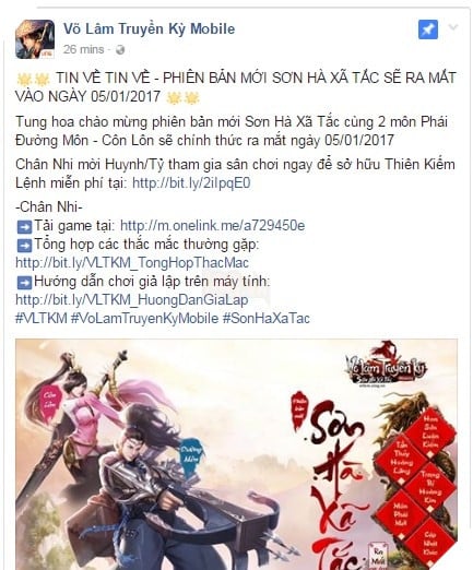 Võ Lâm Truyền Kỳ Mobile: Phiên bản Sơn Hà Xã Tắc sẽ thay đổi nhiều tính năng trong game Võ Lâm Truyền Kỳ Mobile: Phiên bản Sơn Hà Xã Tắc sẽ thay đổi nhiều tính năng trong game