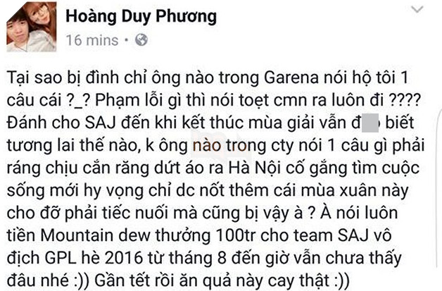 Bị cấm đánh VCSA Mùa Xuân, cựu sao SAJ tức giận bóc phốt Garena: quỵt hàng trăm triệu tiền thưởng của tuyển thủ