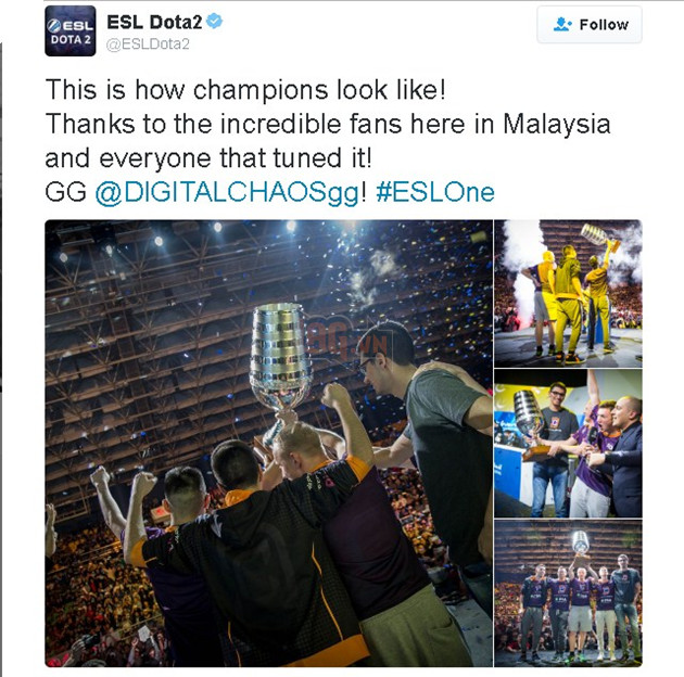 Digital Chaos vô địch ESL One Genting 2017 Digital Chaos vô địch ESL One Genting 2017