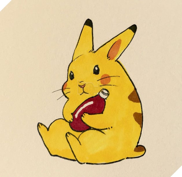 Chú thỏ Pikachu xinh yêu ghê.