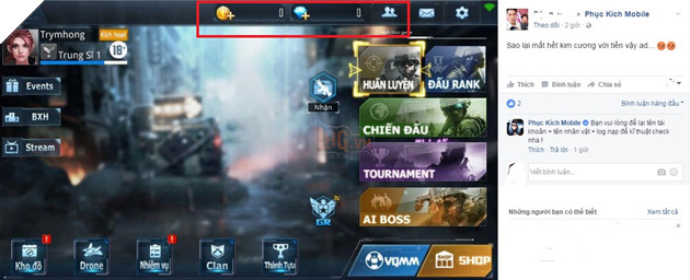 Phục Kích Mobile gặp nhiều lỗi Phục Kích Mobile gặp nhiều lỗi