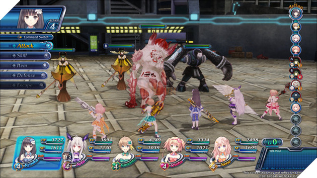 Hình ảnh về trận đấu trong Omega Quintet