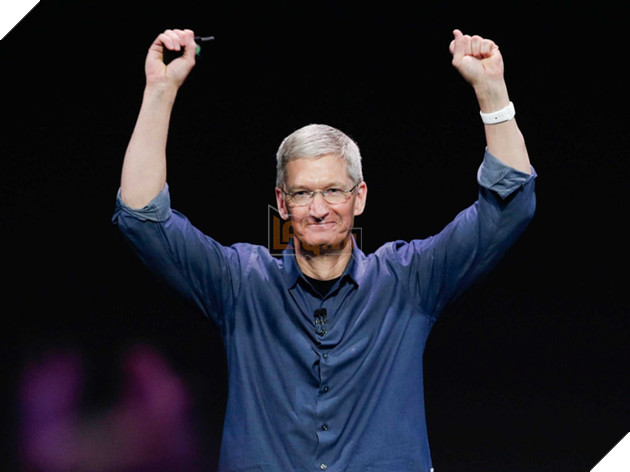 Ông Tim Cook trong buổi ra mắt chiếc Apple Watch vào năm 2014.