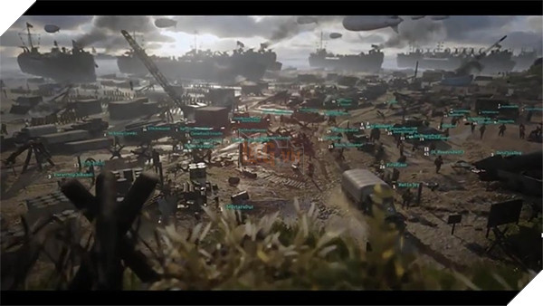 Hình ảnh lấy từ clip về chế độ Headquaters trong COD WWII