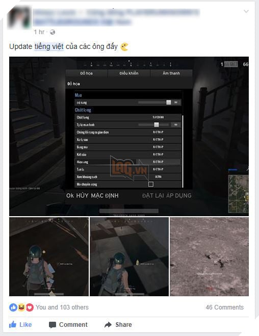 Vừa cập nhật tiếng Việt, game thủ Battlegrounds nước nhà vỡ mộng vì tiếng Việt trong game quá... kỳ dị