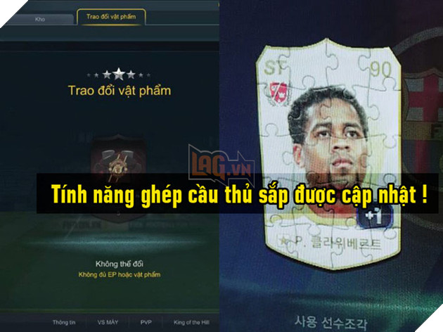 FIFA Online 3: Game thủ sắp được trải nghiệm tính năng ghép thẻ cầu thủ