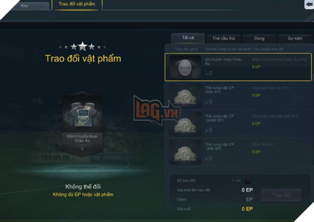 FIFA Online 3: Game thủ sắp được trải nghiệm tính năng ghép thẻ cầu thủ