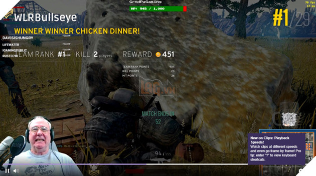 Kênh Twitch của ông già 64 tuổi đang gây sốc vì chơi game bắn súng quá pro