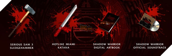 Hai món vũ khí từ Serious Sam 3 và Hotline Miami sẽ góp mặt trong bản Special Edition này