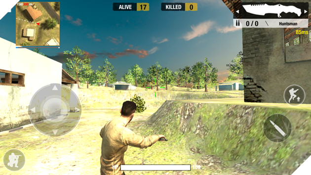 Vào đầu game bạn sẽ có một con dao thay vì tay không chạy loanh quanh