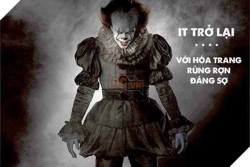 Tạo hình của Pennywise trong phim mới kinh dị và rùng rợn hơn hẳn