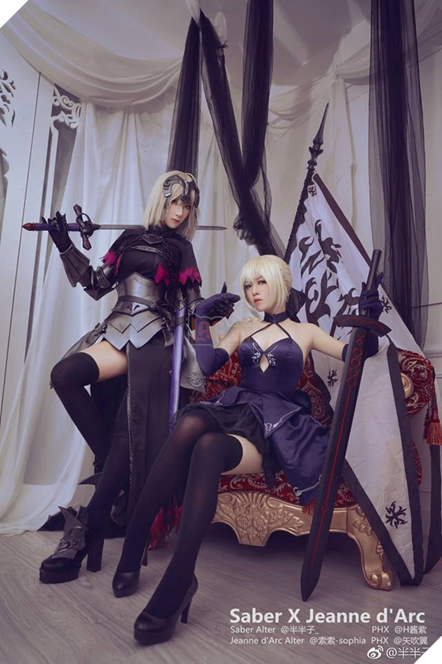 Bộ ảnh cosplay cực nóng bỏng về 2 cô nàng Saber và Jeanne d'Arc