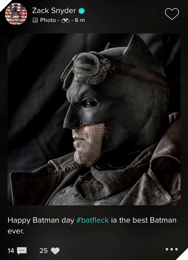 Zack Snyder tôn vinh Ben Affleck là Batman xuất sắc nhất mọi thời đại.