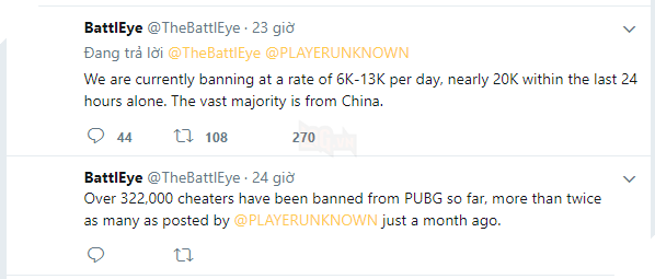 Nếu bạn đang dùng hack trong PUBG, hãy dừng ngay điều đó, hơn 320.000 tài khoảng đã bị khóa vì hành vi này