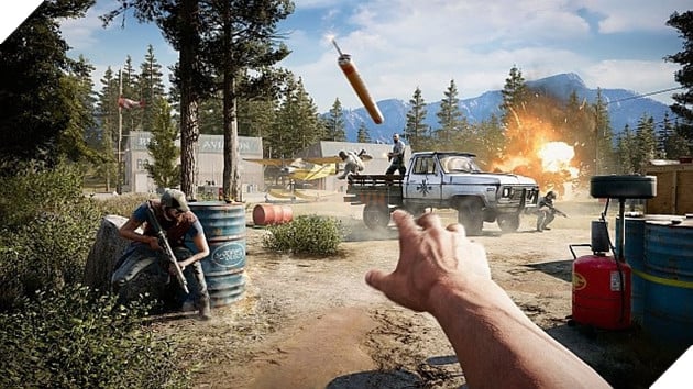 Far Cry 5 tung trailer mới: đua xe bắn súng, lái máy bay thả bom như phim hành động