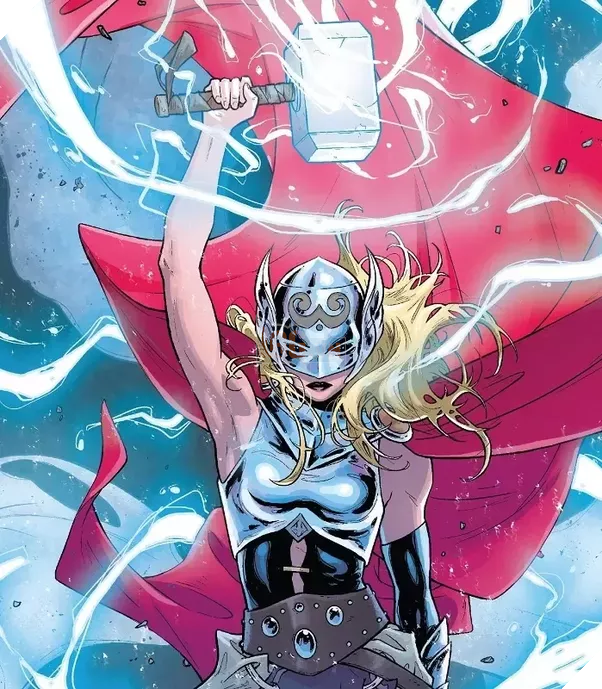 Jane Foster - The New Thor cầm trong tay búa thần Mjolnir