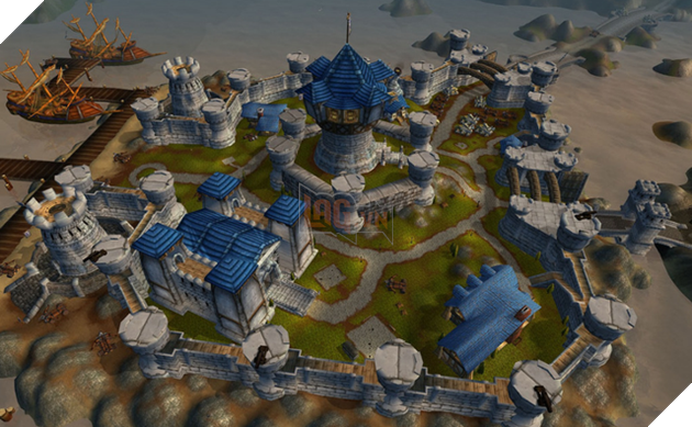 Hình ảnh Theramore trong tựa game World of Warcraft