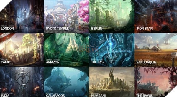 Các bản đồ trong Overwatch dựa trên nhiều địa điểm nổi tiếng, nhưng chỉ 1 vài bản đồ được dùng