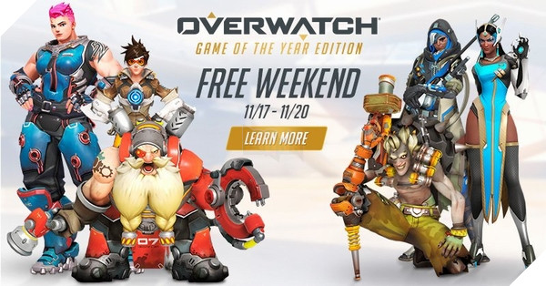 Tiếp tục chơi Overwatch miễn phí những ngày cuối tuần nào