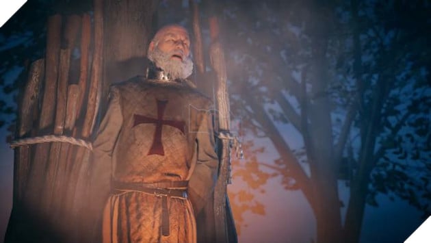 Jacques de Molay bị thiêu sống khi Đức Giáo hoàng giải thể Hội Templar