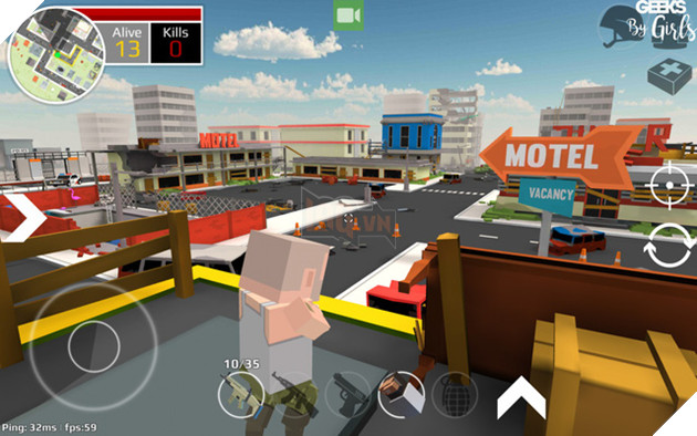 Tải Unknown Royal Battle - Phiên bản Minecraft hóa siêu vui nhộn của PUBG trên Mobile