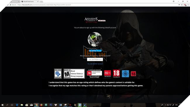 Chọn tài khoản sẽ được nhận Assassin's Creed IV: Black Flag