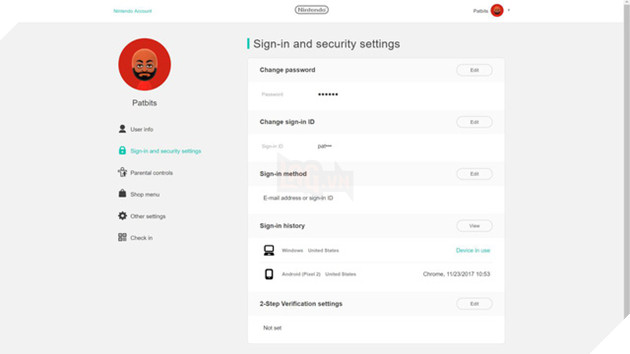 Cách cài bảo mật với Nintendo Switch
