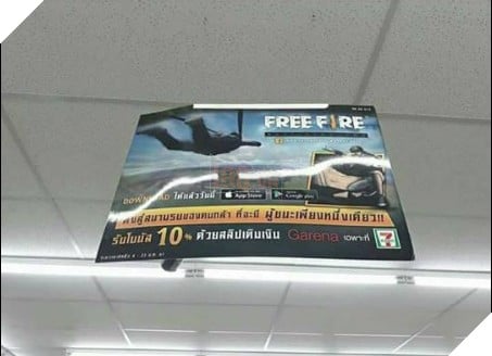 Banner quảng cáo Free Fire của Garena tại Thái Lan
