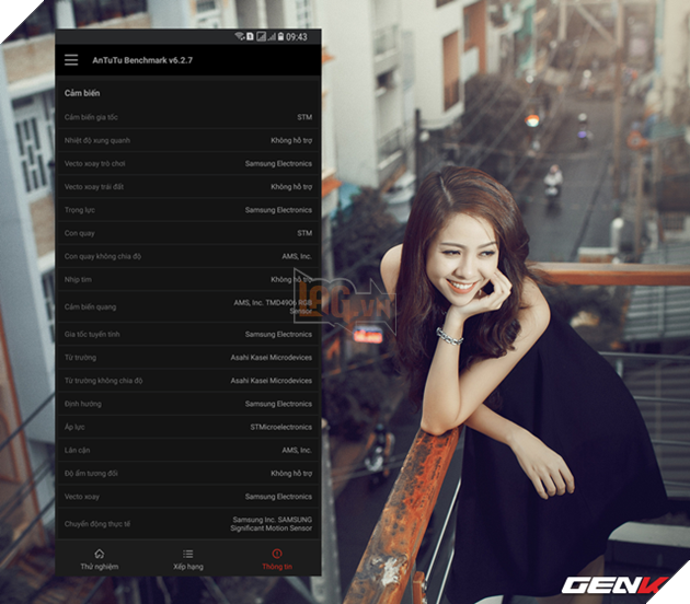 Để kiểm tra thiết bị Android của mình có trang bị 2 cảm biến tiệm cận và cảm biến gia tốc hay không, bạn có thể sử dụng ứng dụng AnTuTu Benchmark, Phone Doctor Plus, Phone Tester,…
