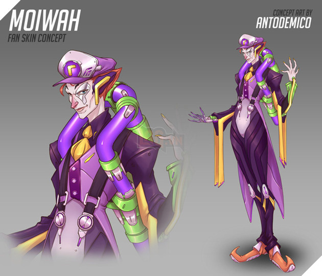 Moira cùng bộ cánh tím ton sur ton Waluigi