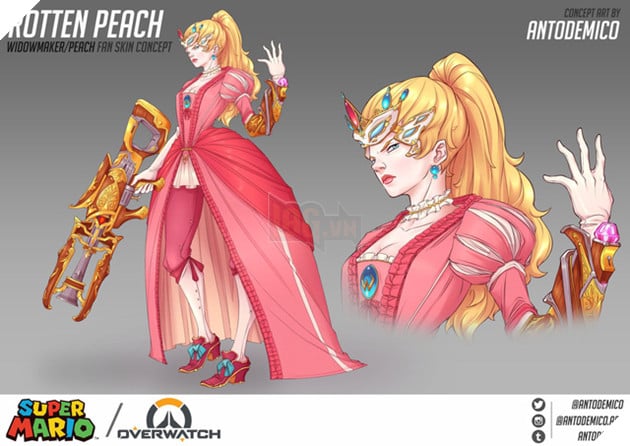 Widowmaker trong bộ váy công chúa Peace