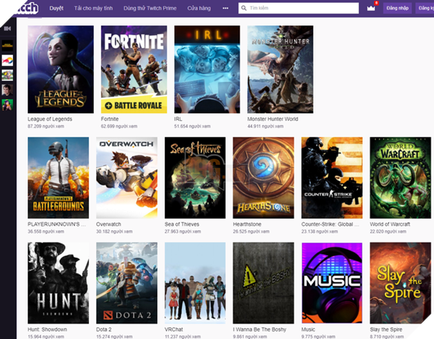 DOTA 2 lần đầu tiên trong lịch sử bị đá bay khỏi top 10 game được xem nhiều nhất trên Twitch.