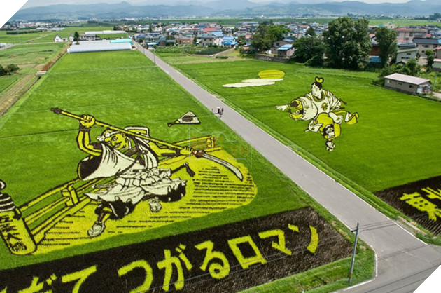 Biến ruộng lúa thành những "bức tranh" hoạt hình Anime, chỉ có thể là người Nhật Bản!
