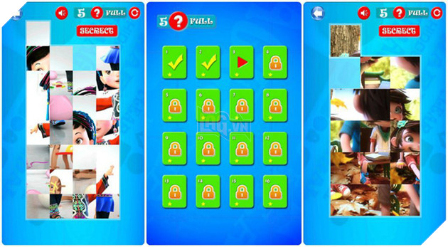 Cartoon Puzzle Sliding - Game Việt cho bạn sống lại trò chơi "xếp hình" tuổi thơ ngay trên smartphone