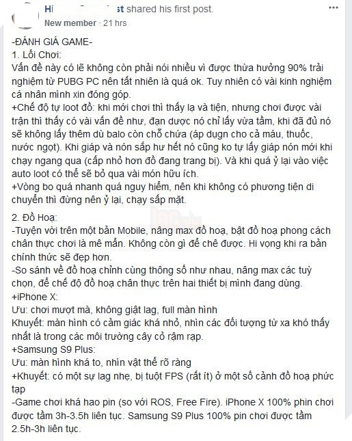 PUBG Mobile dưới đánh giá của game thủ Việt: Chơi hay, đẹp mắt nhưng khá hao pin