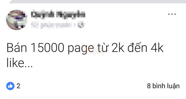 Ngay khi tính năng Load Page được mở khóa lại tại Việt Nam vào đêm qua, trên Facebook đã xuất hiện rất nhiều bài post rao bán Page
