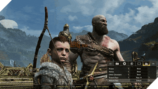 Chết cười với khuôn mặt hài hước của Kratos trong tính năng mới của God of War