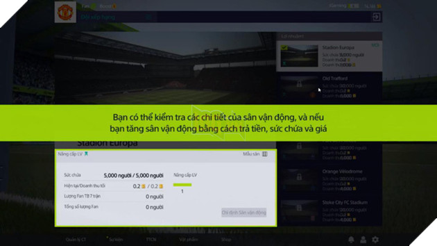 FIFA ONLINE 4 sẽ cho phép game thủ tự xây sân vận động mới, thậm chí còn được quản lý người hâm mộ