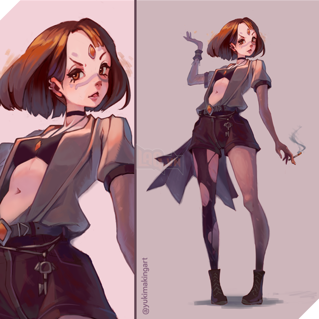 Mãn nhãn với những bức fan art của fan hâm mộ về các nữ tướng xinh đẹp nhất Dota 2 - Ảnh 7. Mãn nhãn với những bức fan art của fan hâm mộ về các nữ tướng xinh đẹp nhất Dota 2 - Ảnh 7.
