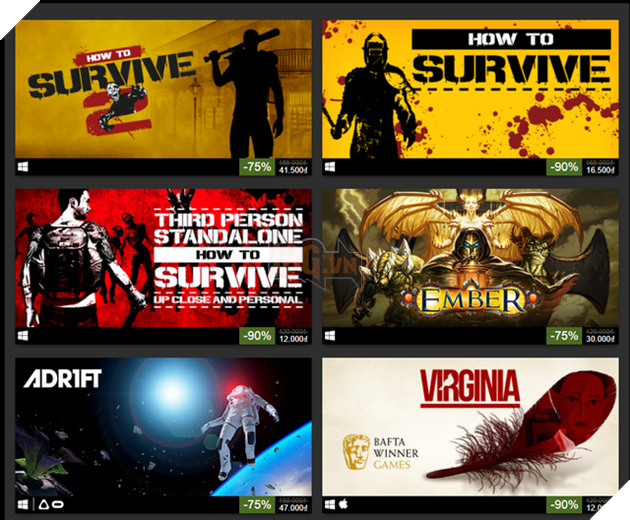 Tưng bừng khuyến mại, Steam giảm giá hàng loạt game khủng xuống còn 1 USD
