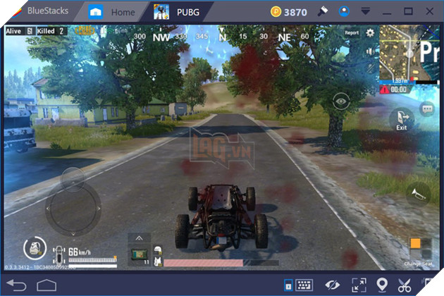 Sử dụng xe để thoát khỏi vùng nguy hiểm trong PUBG Mobile