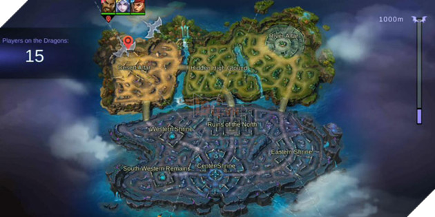 Bản đồ mode sinh tồn của Mobile Legends.