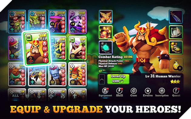 Giants War - Siêu phẩm nhập vai kết hợp chiến thuật vô cùng độc đáo vừa được Gamevil ra mắt