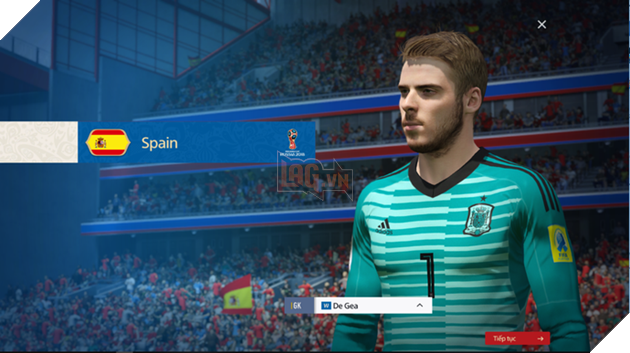 Gương mặt của De Gea được làm rất chi tiết, có vẻ đã toát lên được hết vẻ đẹp trai vốn có của anh.