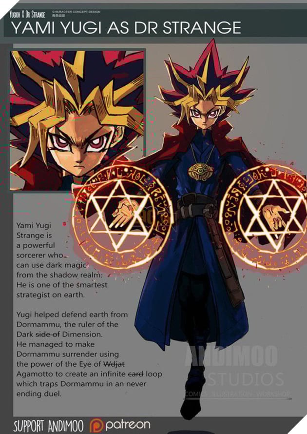 Yami Yugi thành thầy pháp sư giỏi như Doctor Strange.