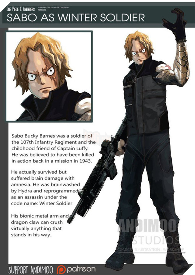Sabo sẽ trở thành Winter Soldier.