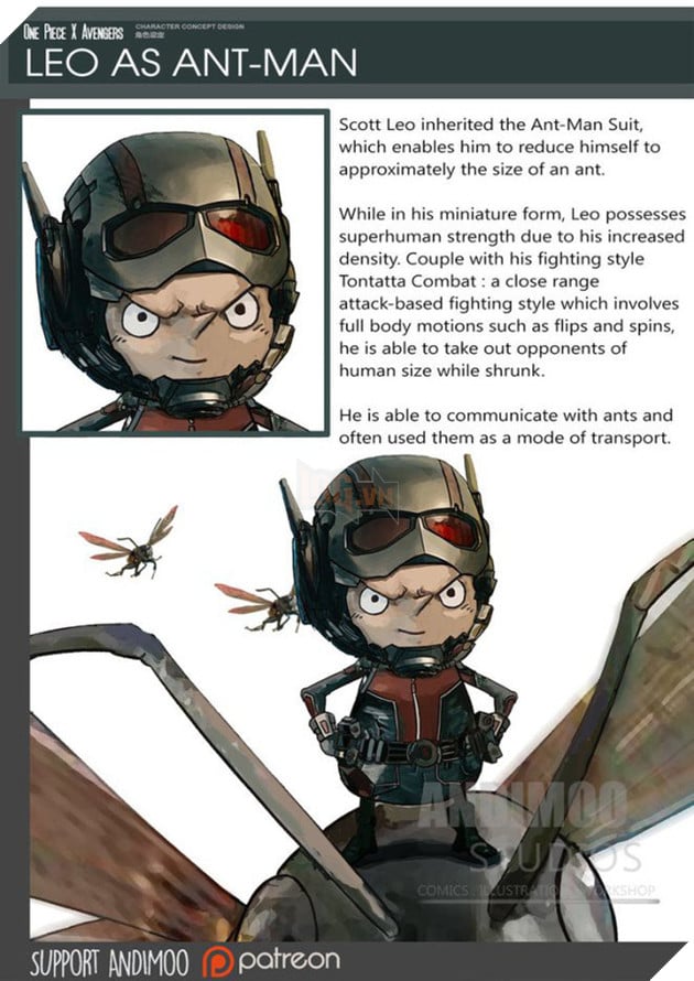 Leo trở thành anh hùng tí hon Ant-Man.