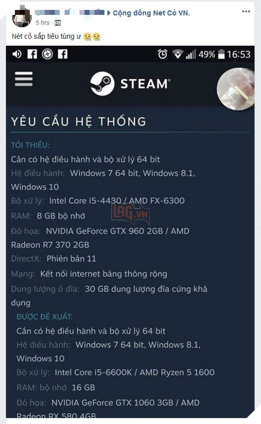 PUBG đột nhiên tăng yêu cầu phần cứng, net cỏ Việt Nam lo ngay ngáy như tận thế - Ảnh 2. PUBG đột nhiên tăng yêu cầu phần cứng, net cỏ Việt Nam lo ngay ngáy như tận thế - Ảnh 2.