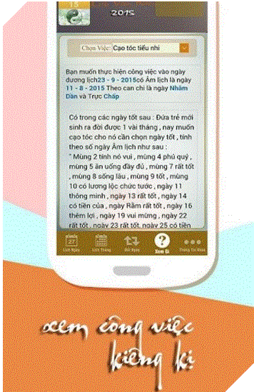 Lịch vạn niên trên Android 2